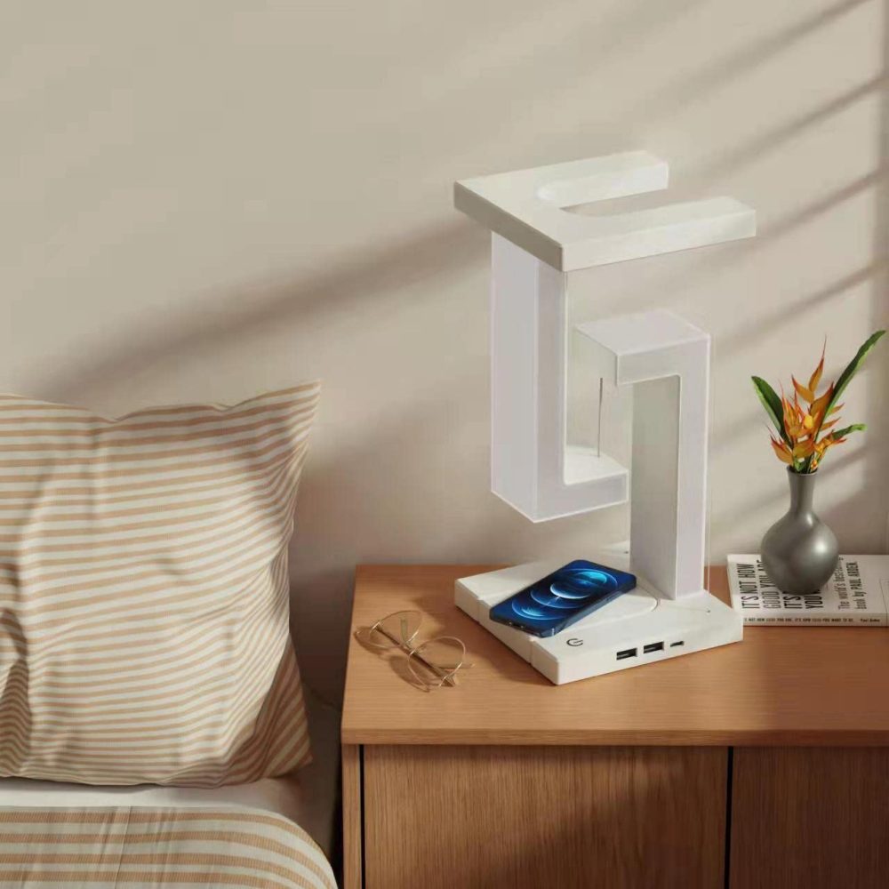 Creative Wireless Charging Suspension Balance Lamp - Modern LED Night Light - Image 5